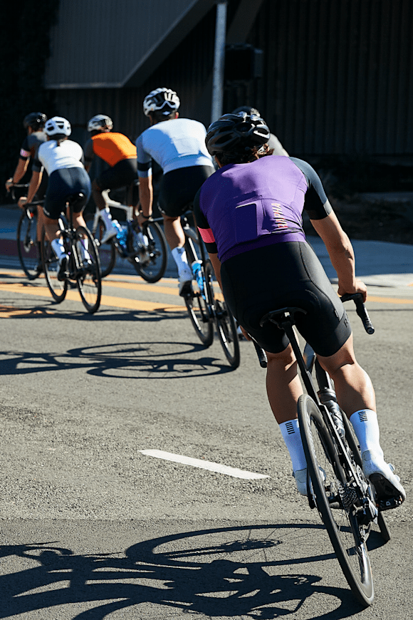 Group of road cyclists Group of road cyclists
